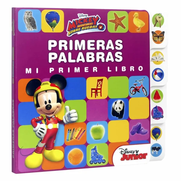 Primeras Palabras Mi Primer Libro - Mickey Aventuras sobre Ruedas