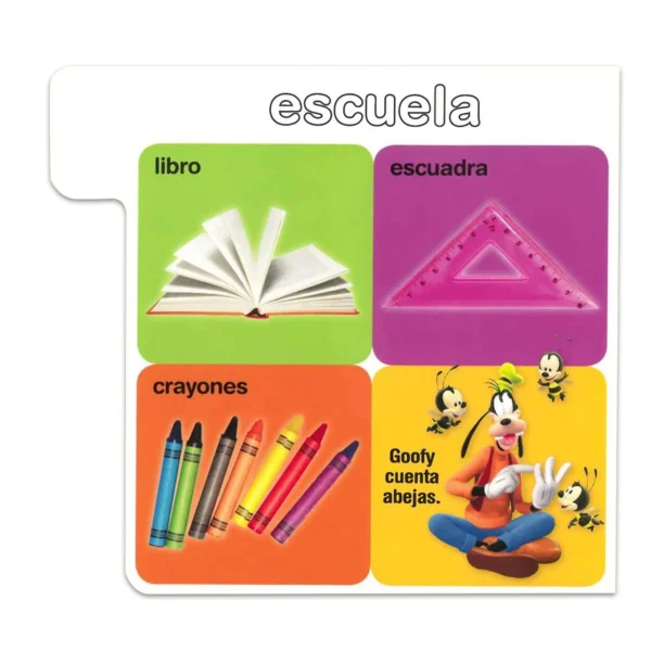 Primeras Palabras Mi Primer Libro - Mickey Aventuras sobre Ruedas - Imagen 2