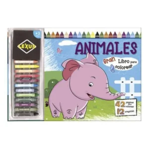 Animales: Gran libro para colorear - con crayones