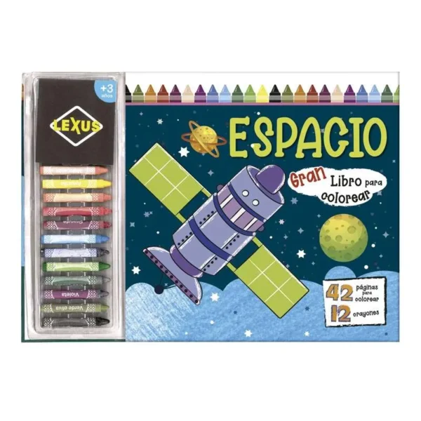 Libro Crayones Espacio: para colorear