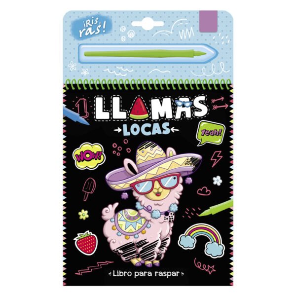 Llamas Locas – Libro para Raspar