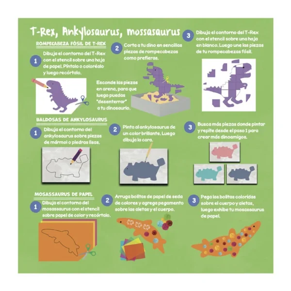 Mi Arte con Stencils Pop Out – Dinosaurios - Imagen 2