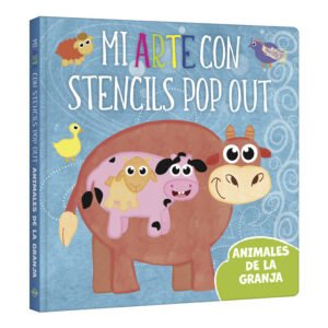 Libro mi arte con stencils animales de la granja