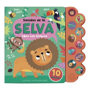 Libro con texturas sonido de la selva