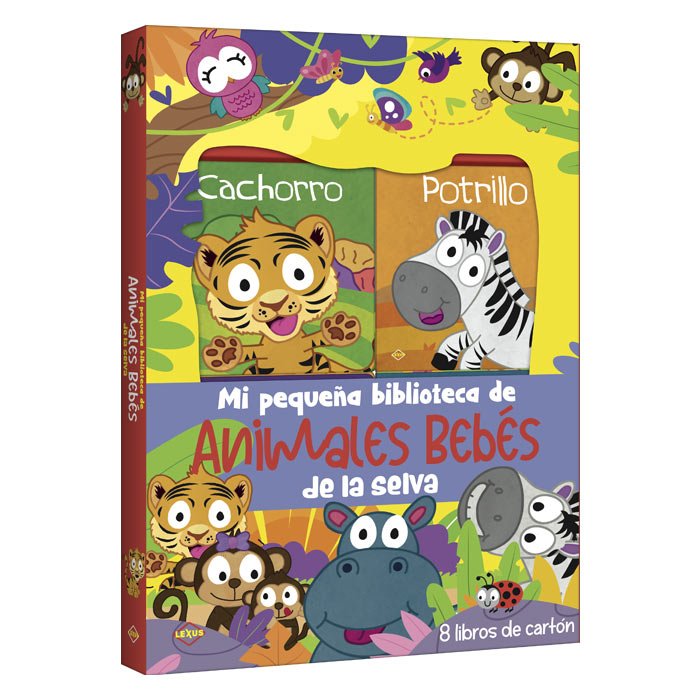 Libro animales bebes de la selva