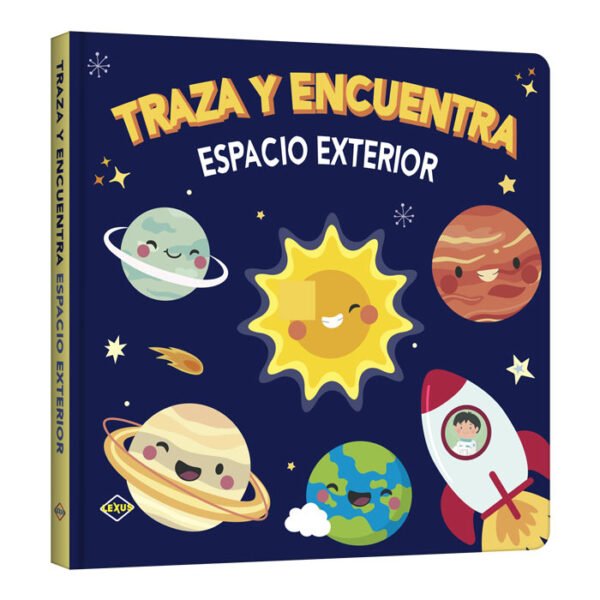 Libro traza y encuentra espacio exterior