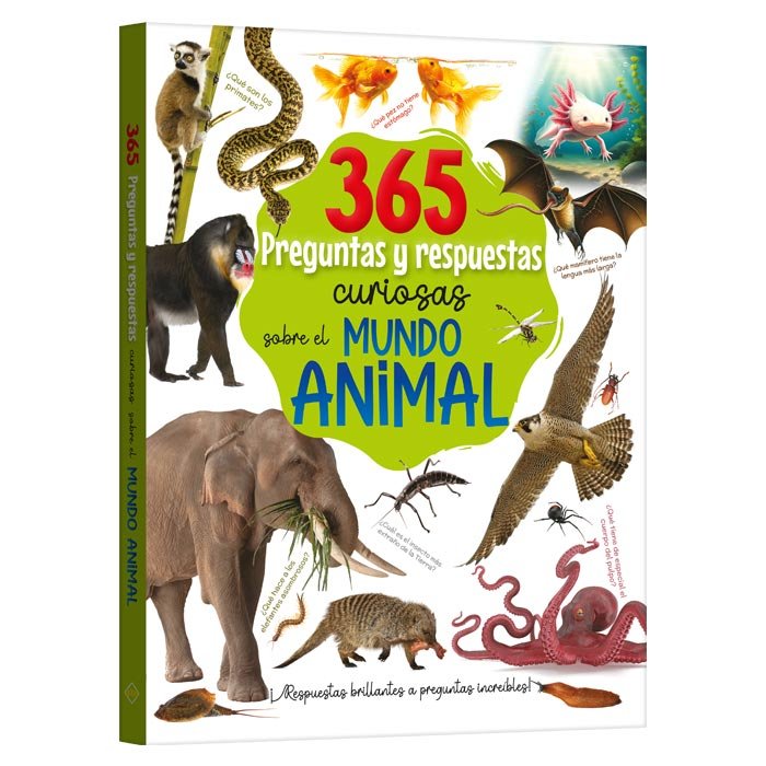 Libro 365 preguntas y respuestas curiosas sobre mundo animal