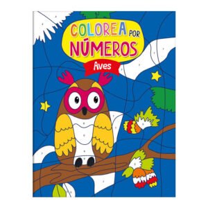Libro Colorea por Números Aves