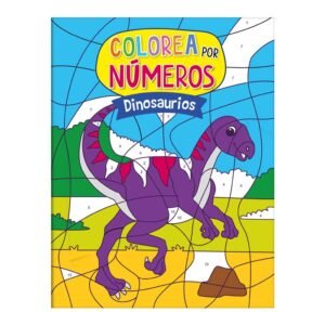 libro Colorea por Números Dinosaurios