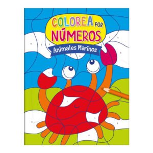 Libro colorear por números Animales Marino