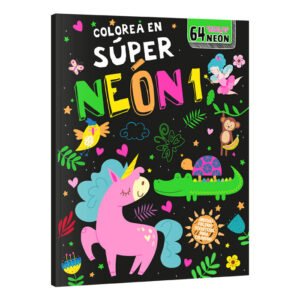 Libro colorea en súper Neón
